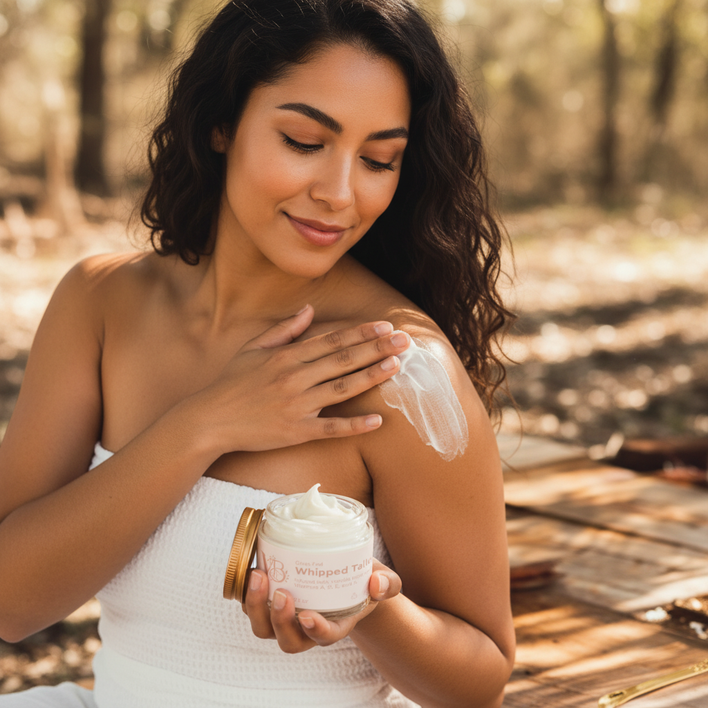 Whipped Grass-Fed Tallow Balm with Vanilla Bean