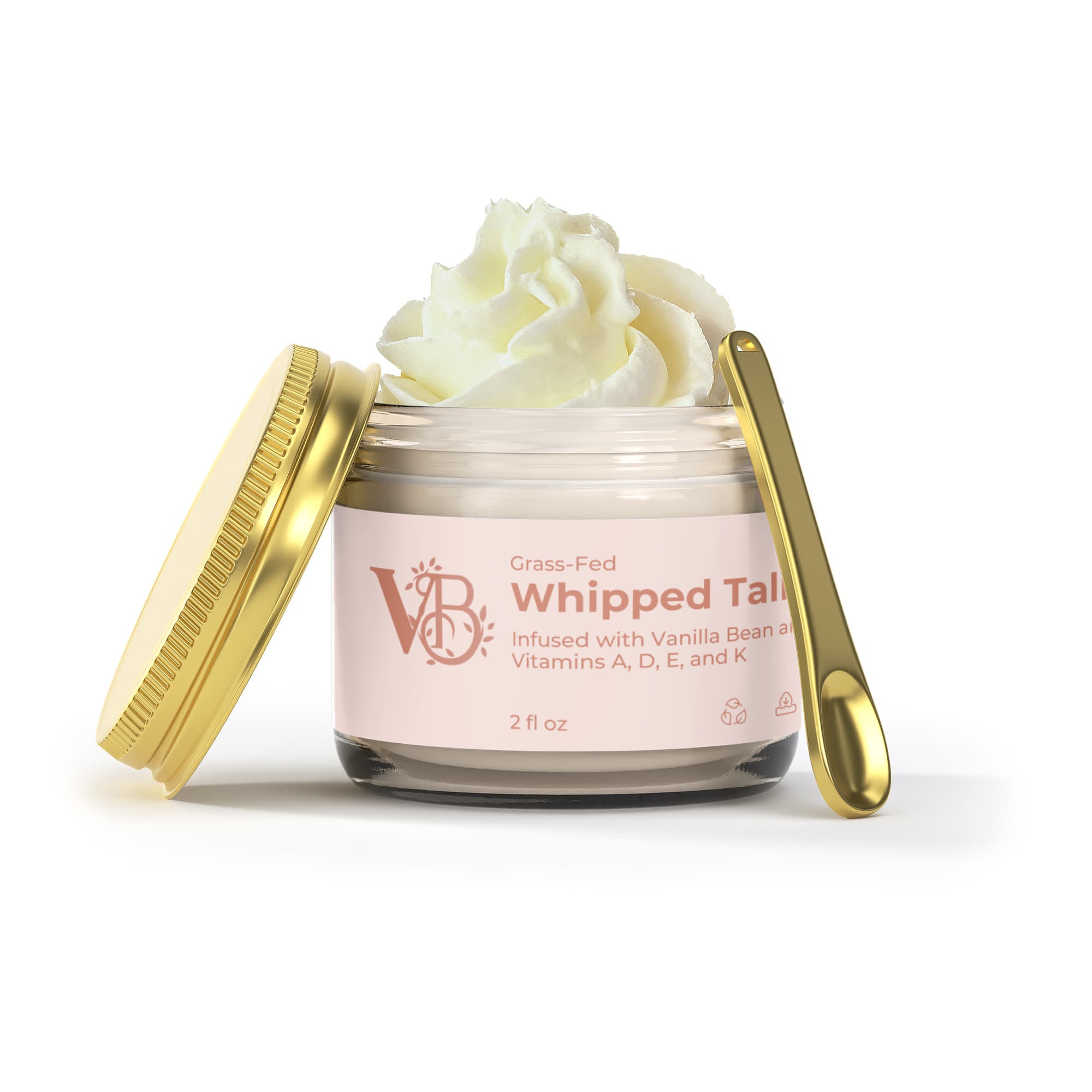 Whipped Grass-Fed Tallow Balm with Vanilla Bean